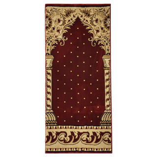 AL-AQSA with dots Thick Comfy Prayer Rug