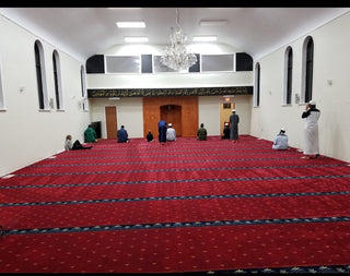 HATAY Red Border Mosque Masjid Carpet Wall-to-Wall