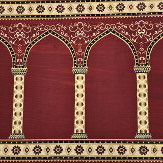 HEJAZ Red Mosque Masjid Carpet Wall-to-Wall