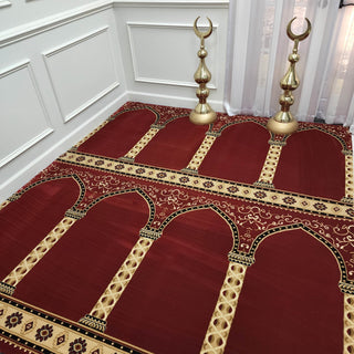 HEJAZ Red Mosque Masjid Carpet Wall-to-Wall