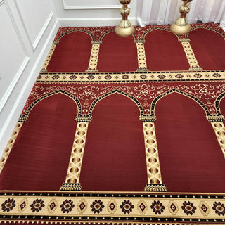 HEJAZ Red Mosque Masjid Carpet Wall-to-Wall