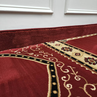 HEJAZ Red Mosque Masjid Carpet Wall-to-Wall