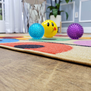 Area Rugs,Kids Play Rug Colorful Balloons Educational Non Slip Rubber Back Stain Resistant,MUSALLA® Masjid Mosque Carpets Prayer Runner Rugs