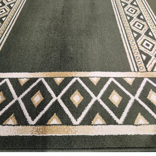 Runner Rugs,Lightweight Custom-Size Masjid Carpet Prayer Rug Runner: MUSALLA® Doha Green,MUSALLA® Masjid Mosque Carpets Prayer Runner Rugs