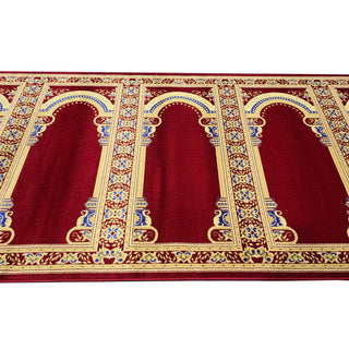 Runner Rugs,Lightweight Custom-Size Masjid Carpet Prayer Rug Runner: MUSALLA® Persian Red,MUSALLA® Masjid Mosque Carpets Prayer Runner Rugs