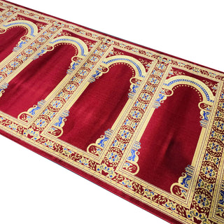 Runner Rugs,Lightweight Custom-Size Masjid Carpet Prayer Rug Runner: MUSALLA® Persian Red,MUSALLA® Masjid Mosque Carpets Prayer Runner Rugs