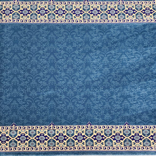 NOOR Divine Ease™ Sky Blue Mosque Carpet: Classic Elegance in Simple Design