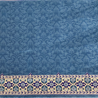 NOOR Divine Ease™ Sky Blue Mosque Carpet: Classic Elegance in Simple Design