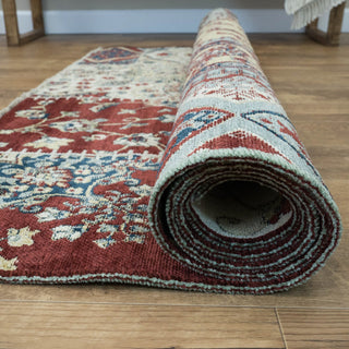 Reversible Hand Made Silky Chenille Yarn Kilim Area Rug 5'3'' x 7'3'' - 5X8 Area