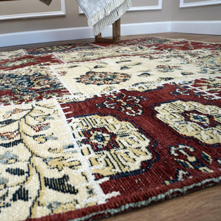 Reversible Hand Made Silky Chenille Yarn Kilim Area Rug 5'3'' x 7'3'' - 5X8 Area