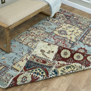 Reversible Hand Made Silky Chenille Yarn Kilim Area Rug 5'3'' x 7'3'' - 5X8 Area