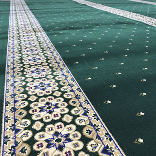 WAZIR Simple Grace™ Masjid Carpet: Timeless Beauty for Your Sacred Space